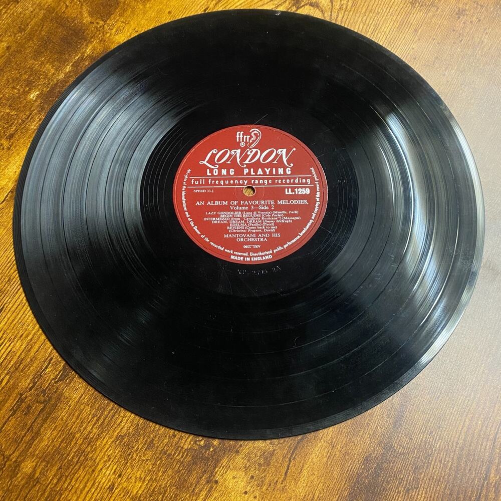 Mantovani an Album of Favourite Melodies Volume 3 12" LP Record